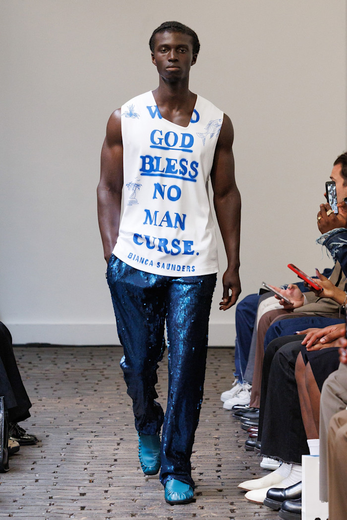 A look from the Bianca Saunders SS25 show