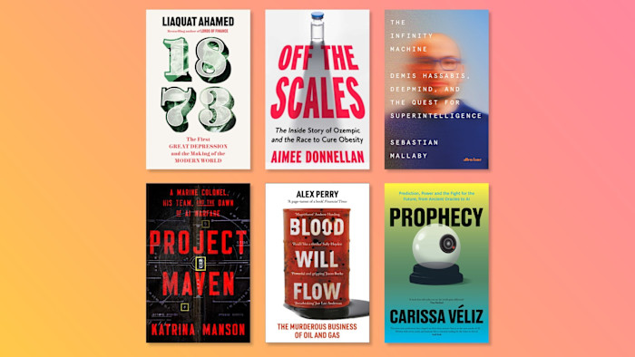 Montage of the covers of the six shortlisted books
