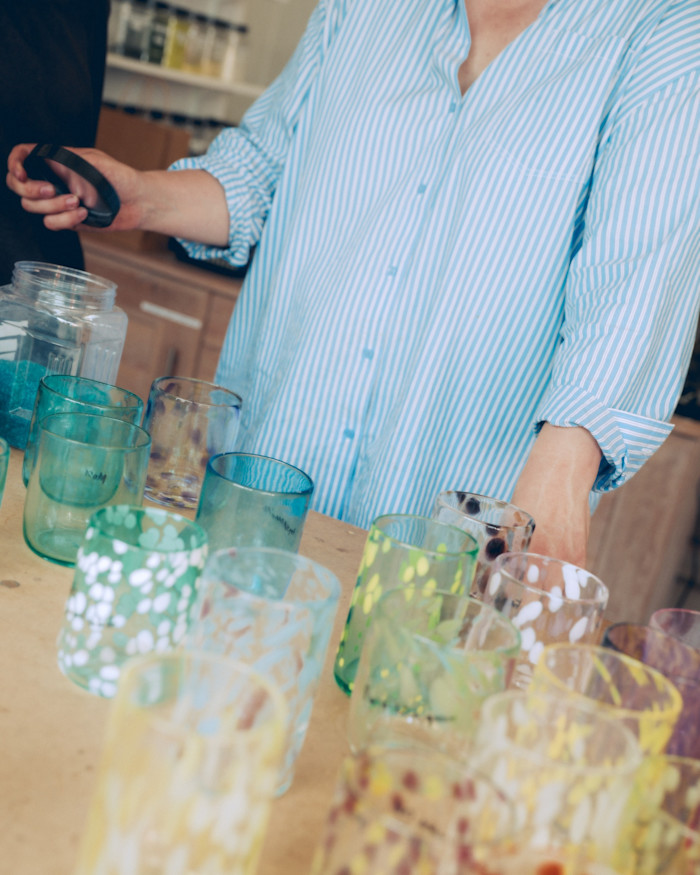 A selection of finished tumblers at Gather in Woolwich, south-east London