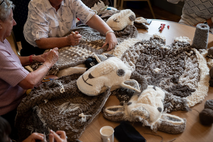 Woolen works by Dumfries House knitters