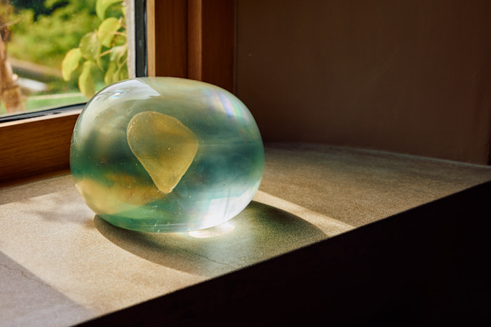 Secret Stone, a Murano-glass sculpture by Patrizia Molinari