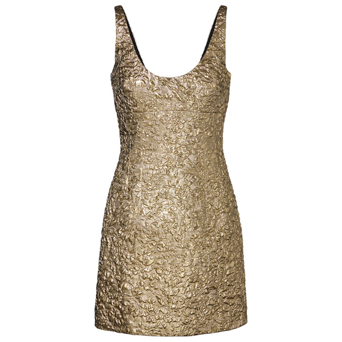 Emilia Wickstead silk, polyamide and metallic-fibre jacquard Einna minidress, £995