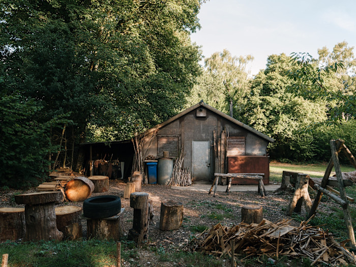 The Living Classroom, managed by the Dorset Coppice Group, Bonsley Wood near Durweston