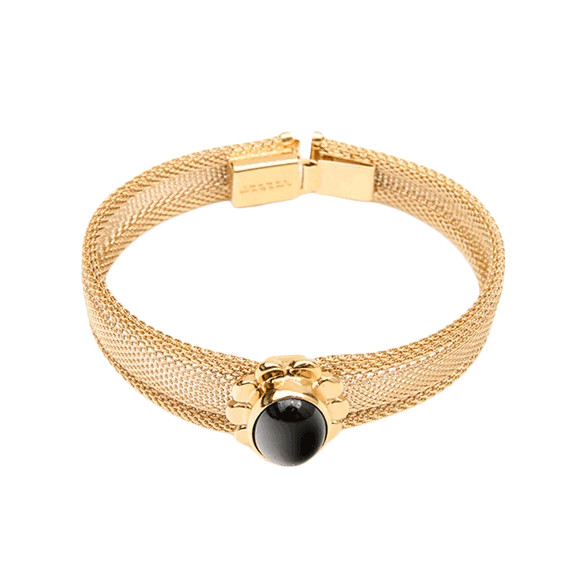 Isabel Marant brass and black agate Hanae bracelet, £395