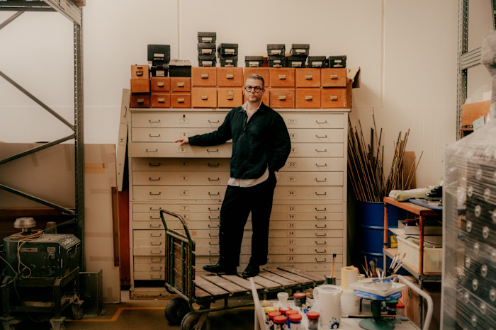 Jasper Toron Nielsen in the factory archives