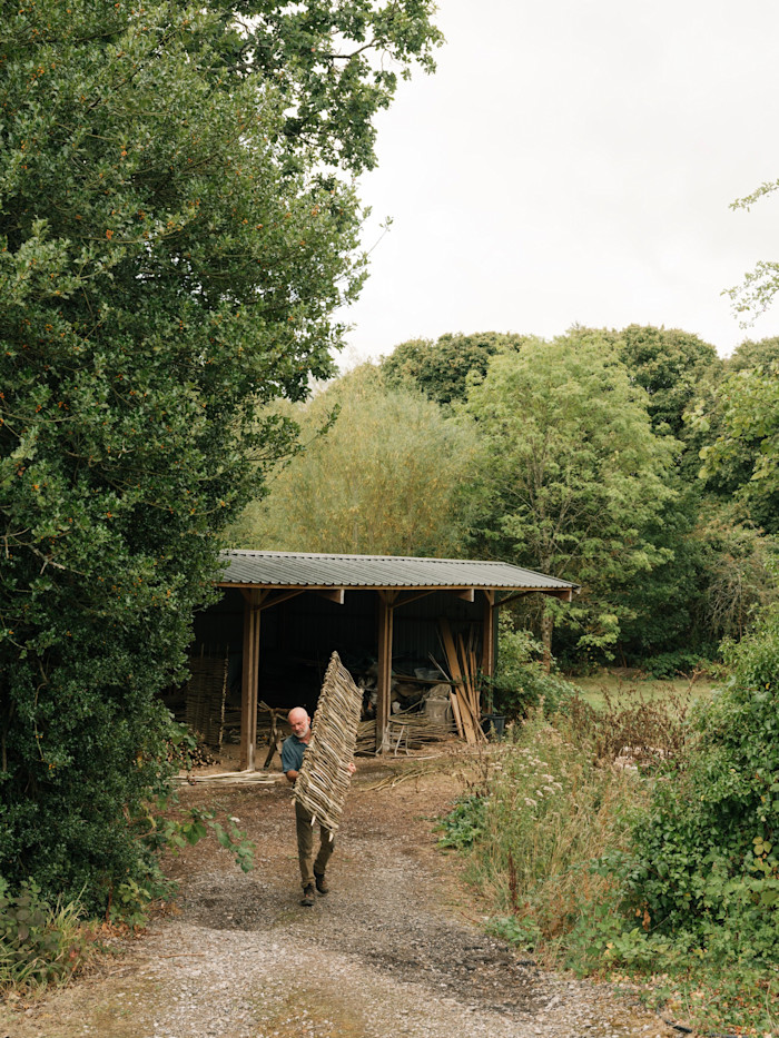 Neil Parsons at his workshop in Alderbury
