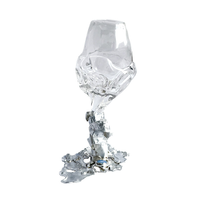 Szkło Studio x Lindsey Fontijn glass, silver and gemstone goblet, from €1,900
