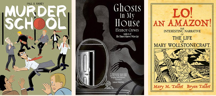 A row of three book covers.