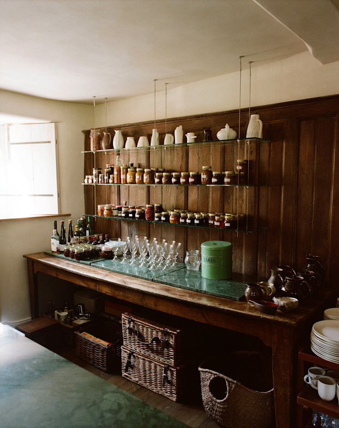 Inglis Hall cabinetry in the walk-in pantry
