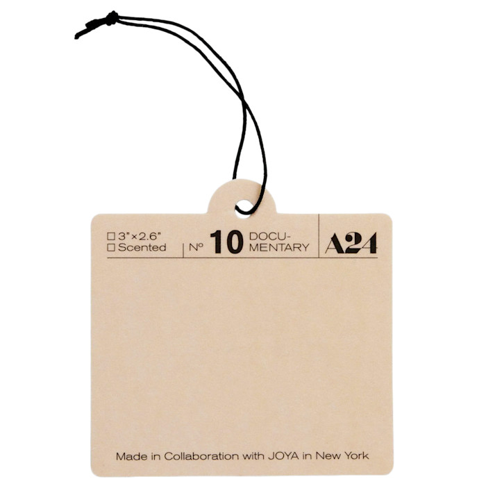 A24 x Joya Documentary car freshener, $12