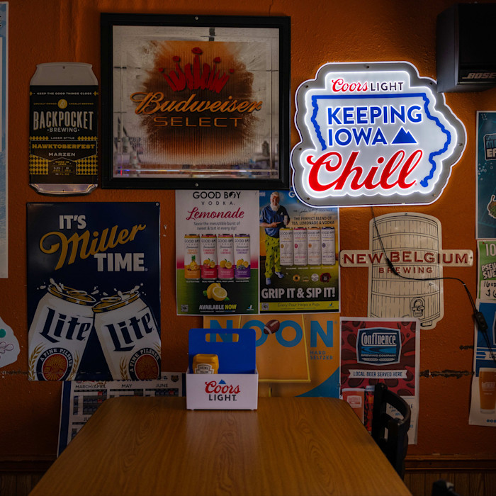 View of the inside of Polk City Pub in Iowa