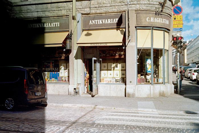 The exterior of C Hagelstam, antiquarian bookstore